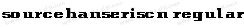 sourcehanseriscn regular字体转换